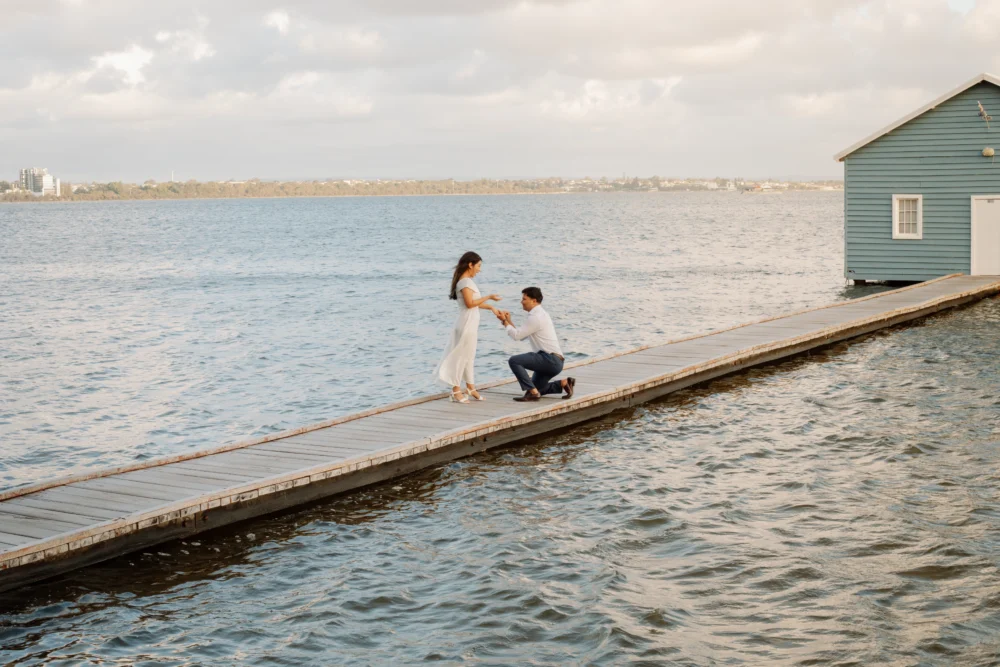Une séance photo engagement à Perth, entre deux amoureux.